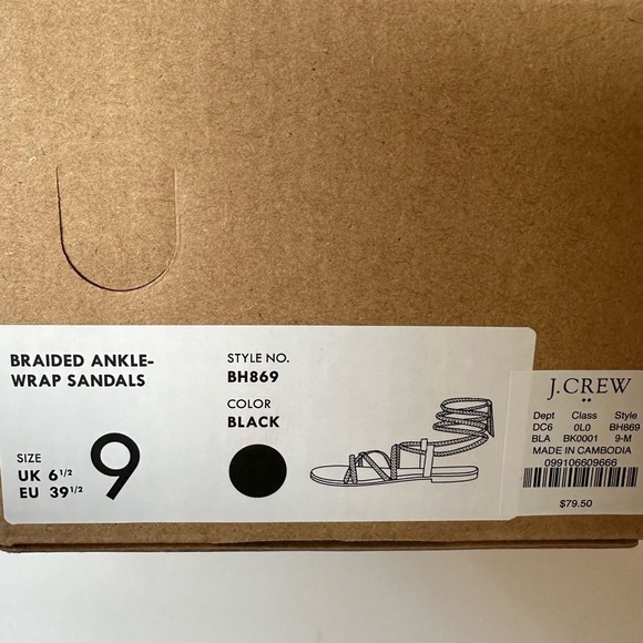 J.Crew Braided Ankle-Wrap Sandals - Picture 9 of 9